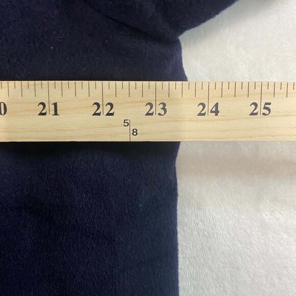 L.L. Bean Peacoat Size 20 Reg Navy Double Breasted Wool Cashmere Thinsulate - Picture 14 of 16